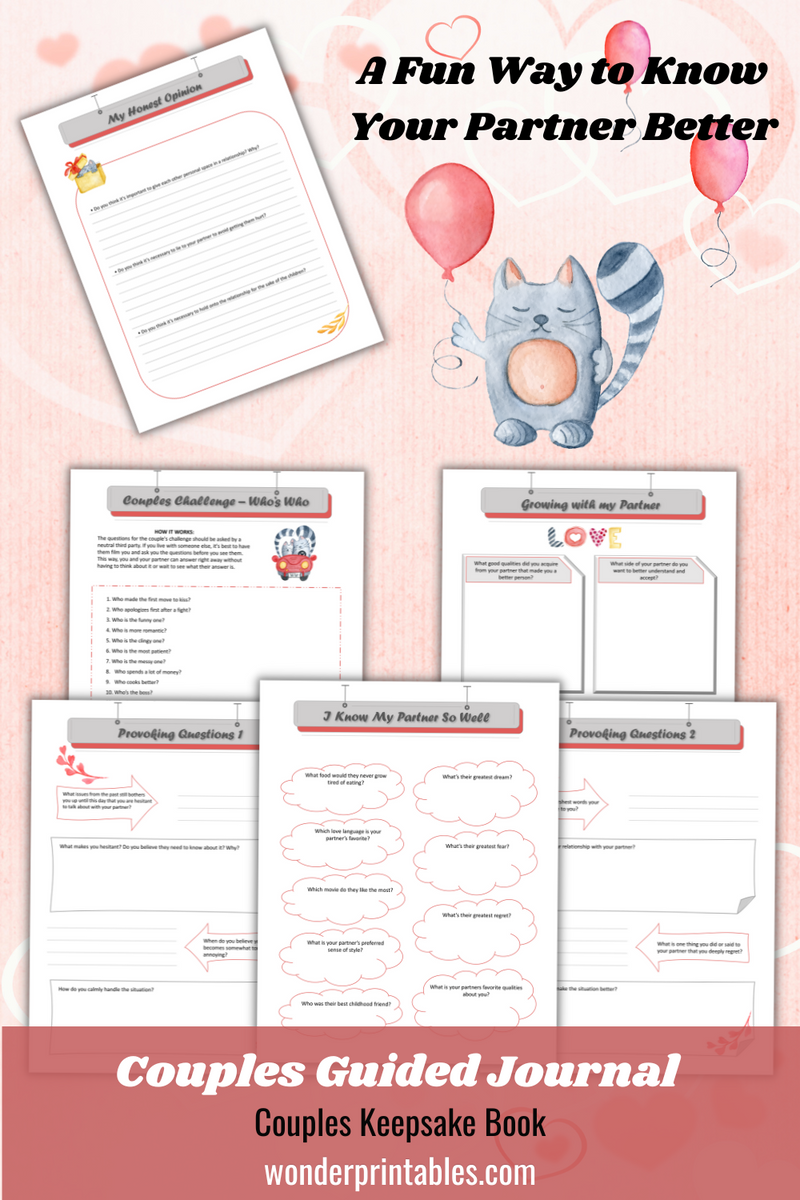 Couples Guided Journal - Printable – Wonder Printables