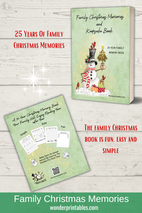 Family Christmas Memories - Christmas Memory Book Printable
