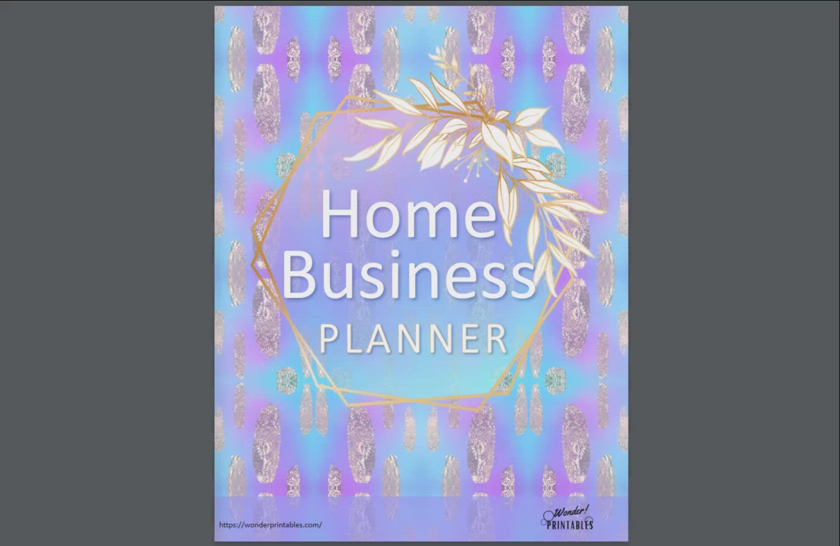 Home Business Planner Printable