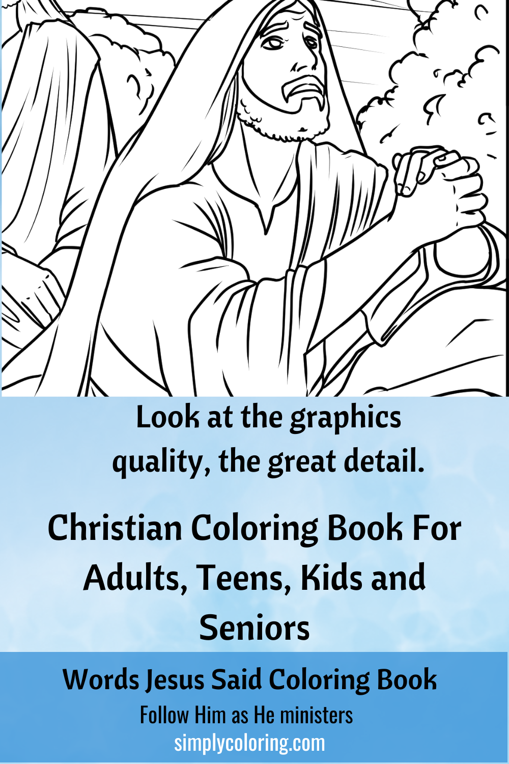 Words Jesus Said Coloring Book - Printable