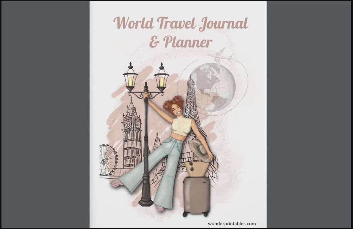 World Travel Journal Planner